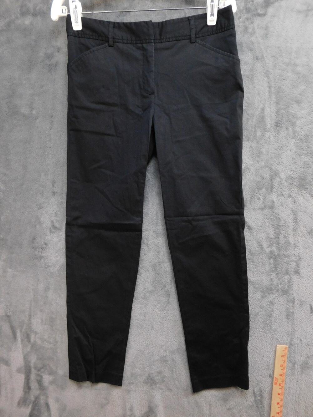 Willi Smith Jeans Womens 2 Black Skinny Slim Stretch Pockets Mid Rise 34 Inseam